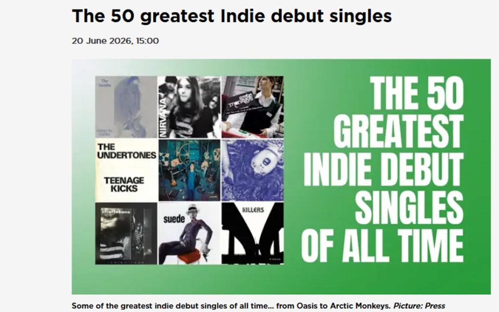 Anteprima: La classifica dei 50 migliori singoli d’esordio indie rock, secondo il magazine Radio X