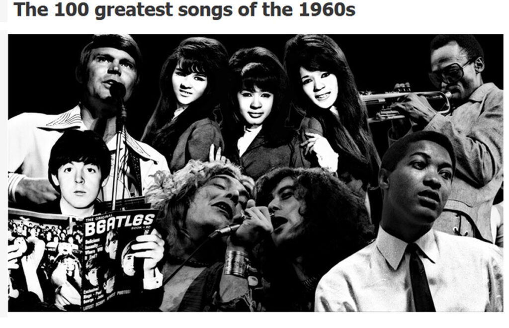 Anteprima: La classifica delle 100 migliori canzoni degli anni 60, secondo Paste Magazine