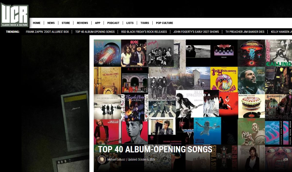 La classifica delle migliori 40 canzoni d’apertura degli album di sempre secondo Ultimate Classic Rock